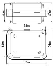 MB-100x75T-50 Technical Drawing MB-100x75T-50 Technical Drawing | Gel-Pak Membrane Boxes (MB) | Gel-Pak®