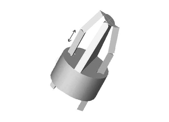 SolidWorks model of the Proposed 1 DOF Wrist | Semi-Automated Micro Assembly | Gel-Pak®