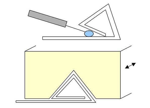 Process used to glue the beams in place | Semi-Automated Micro Assembly | Gel-Pak®